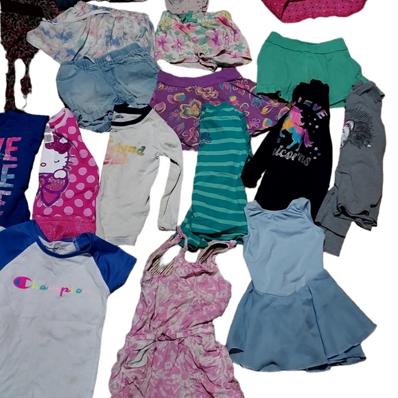 Kids Girls 4t Clothes Lot All Seasons Outfits Bundles Sets Mixed Coats Shirts Pa - Picture 3 of 4